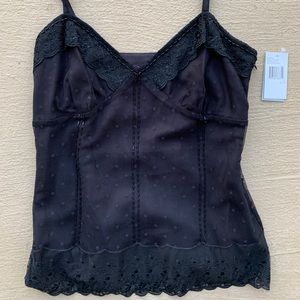 Black lace tank top